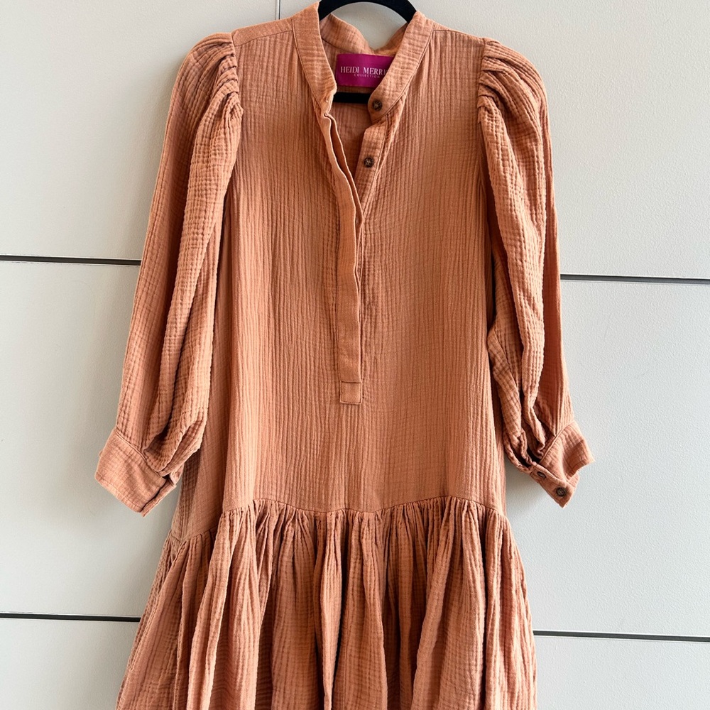 Apricot Gauze Dress